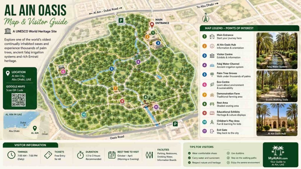 Al Ain Oasis Map
