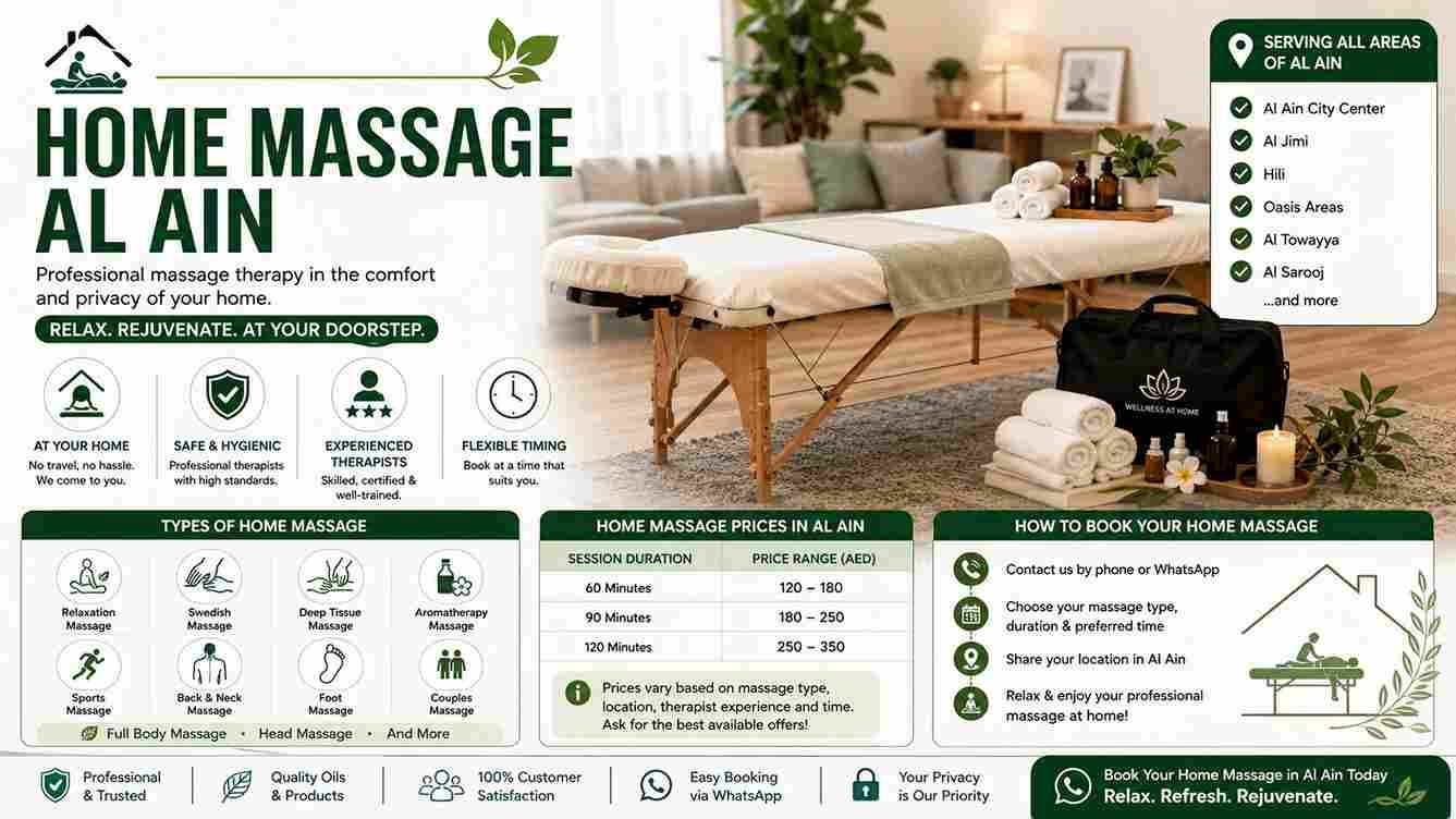 Home massage in Al Ain